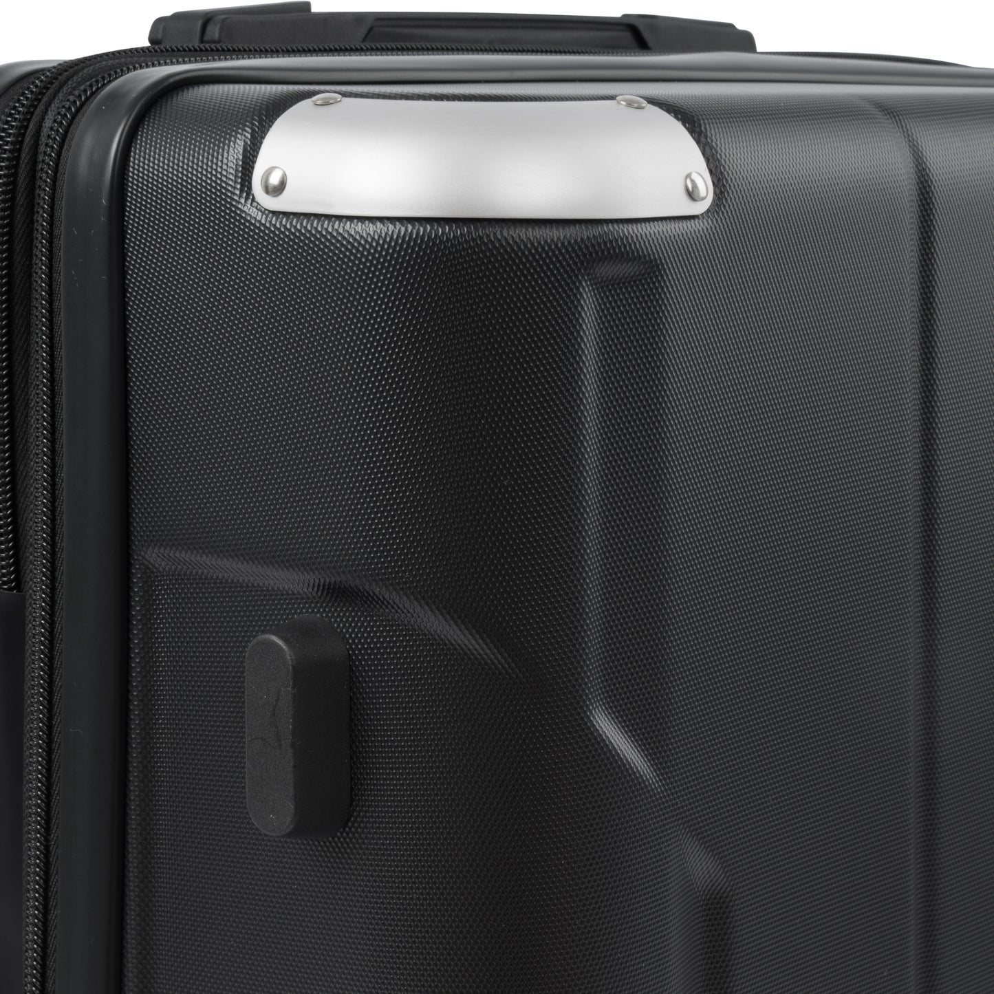 Valise rigide à roulettes avec serrure TSA légère et extensible 24'' noir + ABS