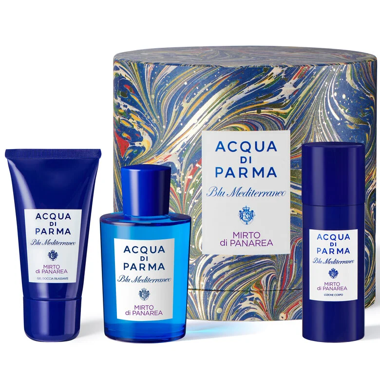 Acqua Di Parma Blu Mediterraneo Mirto di Panarea Coffret 75 ml EDT + Gel douche 40 ml + Lotion pour le corps 50 ml