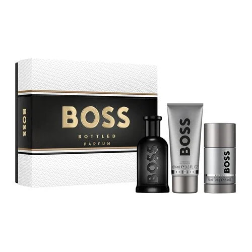 Boss Bottled Parfum 100ml + Deodorant stick 75ml + Gel douche 100ml Homme