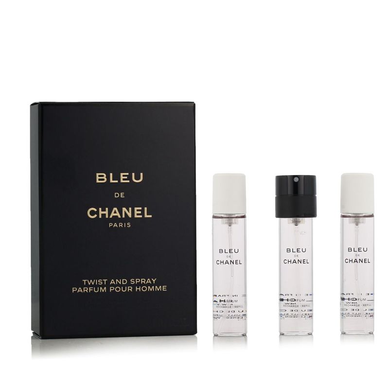 Chanel Bleu de Chanel Parfum Refill with Spray 20ml + Parfum Refill 2 x 20ml