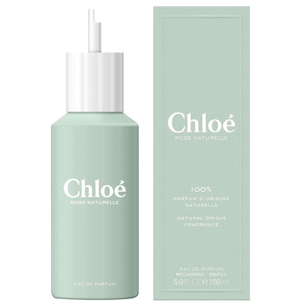 Chloé Rose Naturelle Eau de Parfum Femme 150 ml Recharge – Parfum Floral Naturel & Élégant