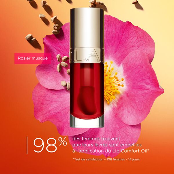 Clarins Lip Comfort Oil (03 Cherry) Huile lèvres à l'huile de rose musquée 7ml