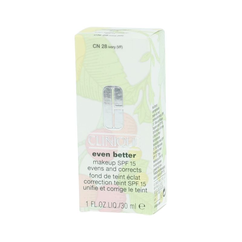 Base de maquillaje iluminadora Even Better de Clinique con FPS 15 (CN 28 Ivory VF) 30 ml