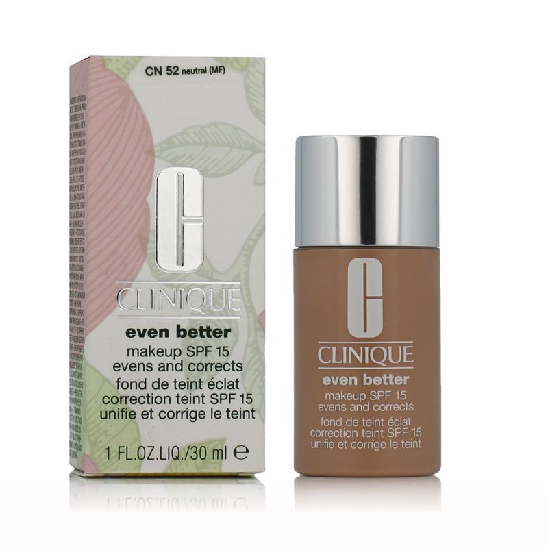 Clinique Even Better Fond de Teint Éclat Correction Teint SPF 15 (CN 52 Neutral MF) 30ml