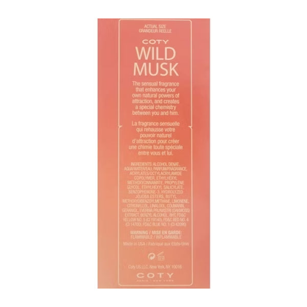 Coty Wild Musk Eau de Cologne 44 ml Femme
