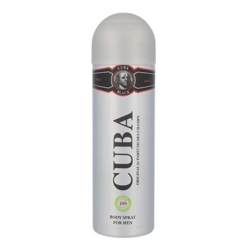 Cuba Black Deodorant spray 200ml Homme