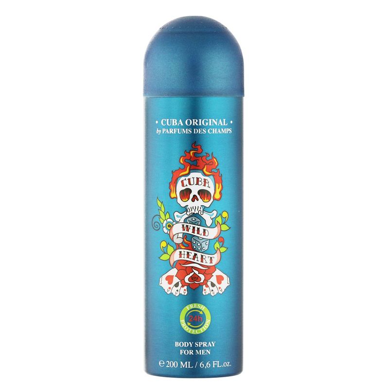 Cuba Wildheart Deodorant Spray 200 ml Homme