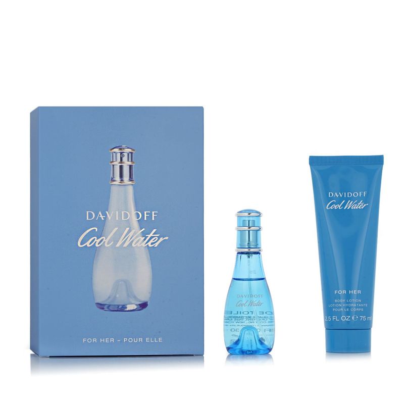 Davidoff Cool Water for Women Eau de Toilette 30 ml + Lait corps 75 ml Femme