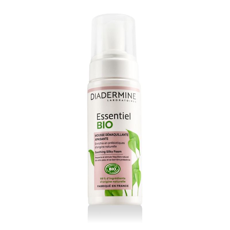 Diadermine Essentiel BIO Mousse Démaquillante Apaisante 150 ml