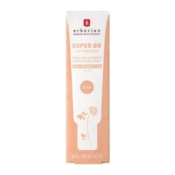Erborian Super BB au Ginseng Crème Soin Couvrante SPF 20 (Clair) 40 ml