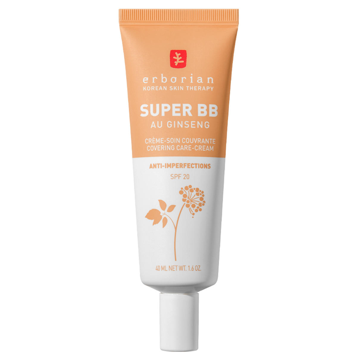 Erborian Super BB au ginseng Crème soin couvrante SPF 20 (Dore) 40 ml