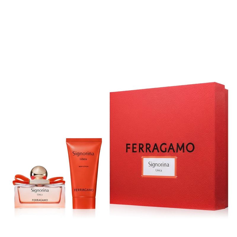 Ferragamo Signorina Unica Eau de Parfum 50 ml + Lait Corps 50 ml Femme : Coffret Parfum Élégant et Féminin