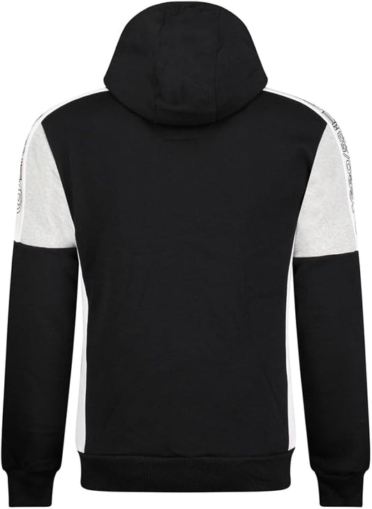 Geographical Norway Fagozip Sweat à capuche zippé pour homme, noir, XL