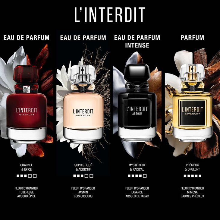 Givenchy L'Interdit Eau de Parfum Femme 50 ml – Parfum Floral Blanc Intense
