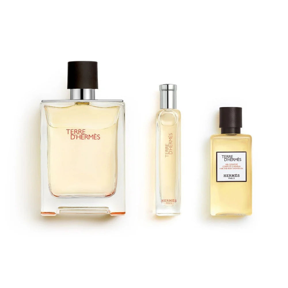 Hermès Terre d'Hermès Eau de Toilette 100 ml + EDT 15 ml + Gel Douche 40 ml Homme