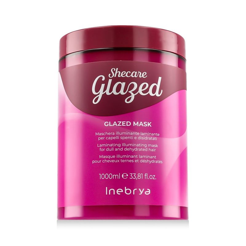 Inebrya Shecare Glazed Mask masque illuminant laminant pour cheveux 1000ml