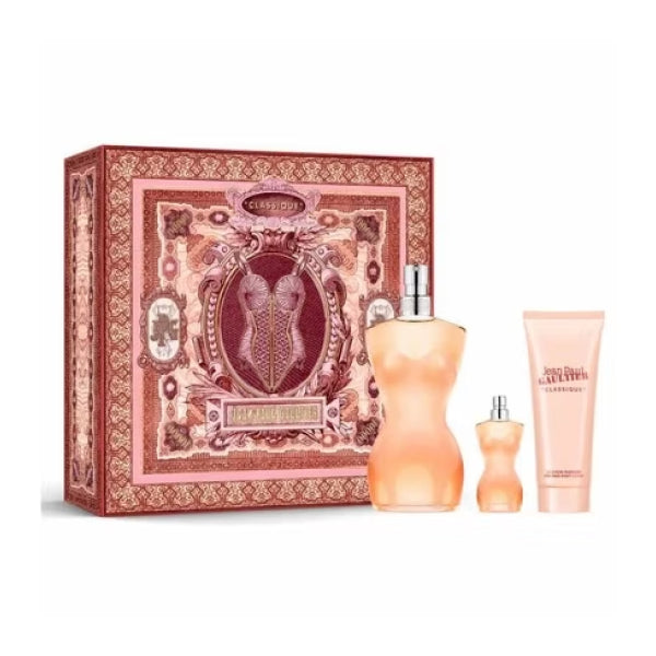 Jean Paul Gaultier Classique Eau De Toilette 100ml + EDT 10ml + Loción Corporal 75ml