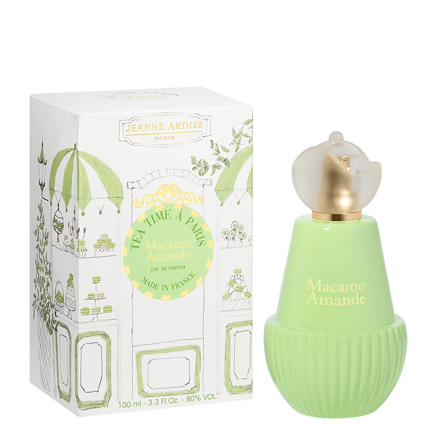Jeanne Arthes Tea Time à Paris Macaron Amande Eau De Parfum 100 ml Femme