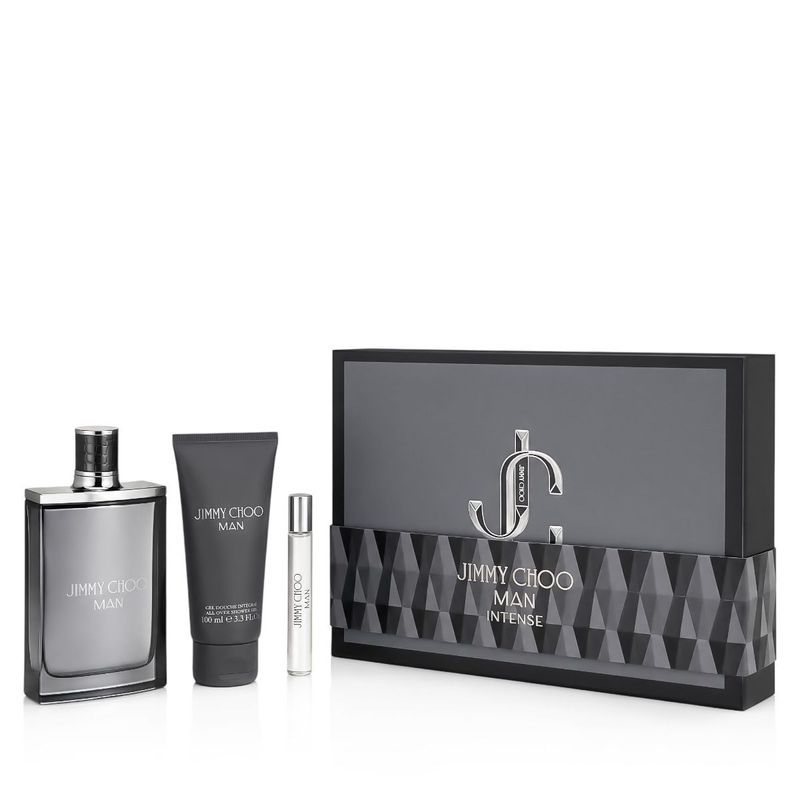Jimmy Choo Man Intense Eau de Toilette Coffret Homme 100 ml + EDT 7,5 ml + Gel Douche 100 ml