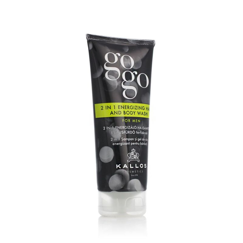 Kallos Gogo 2 in 1 Energizing Hair And Body Wash Shampoing et gel douche 200ml