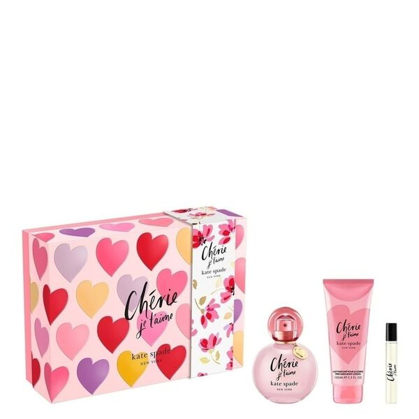 Kate Spade Chérie Je T'Aime Eau de Parfum 100 ml + EDP 7,5 ml + Lait Corps 100 ml Femme