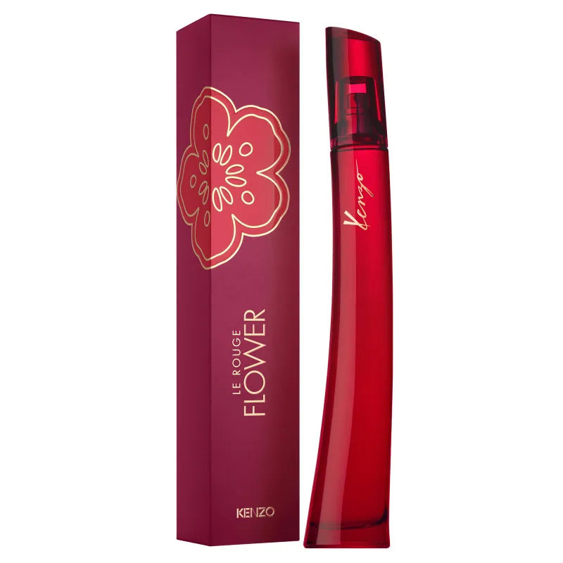 Kenzo Flower by Kenzo Le Rouge Eau de Parfum Femme 100 ml – Parfum Floral Sensuel & Élégant