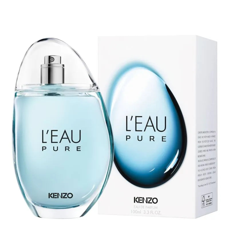 Kenzo L'Eau Pure Eau de Parfum Unisexe 100 ml | Parfum Aquatique & Hespéridé – Belladiscount