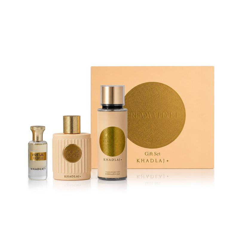 Khadlaj Cream Velvet Coffret Cadeau Unisexe – Parfum Gourmand & Velouté | Belladiscount