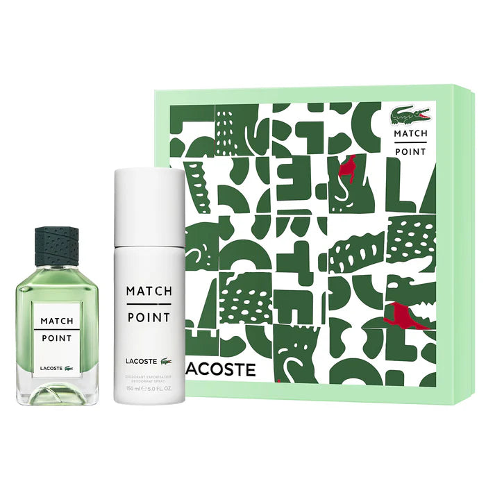 Lacoste Match Point Eau de Toilette 100 ml + Déodorant Spray 150 ml Homme | Coffret - Belladiscount