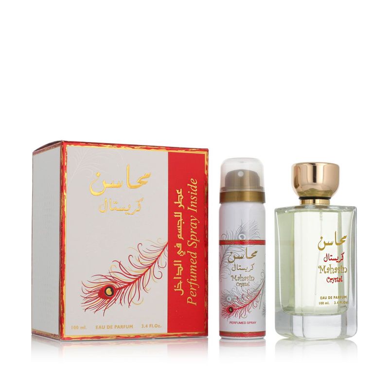 Lattafa Mahasin Crystal Eau de Parfum 100 ml + Déodorant Spray 75 ml Femme