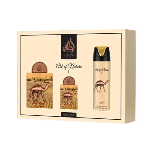 Lattafa Pride Art of Nature I Eau de Parfum 100ml + EDP 20ml + Deodorant spray 200ml (unisexe)