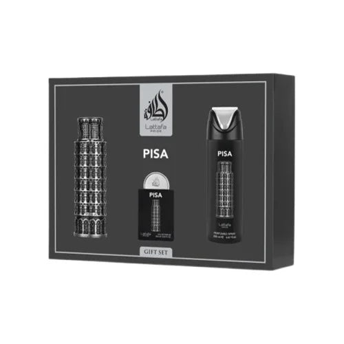 Lattafa Pride Pisa Eau de Parfum 100ml + EDP 20ml + Deodorant spray 200ml (unisexe)