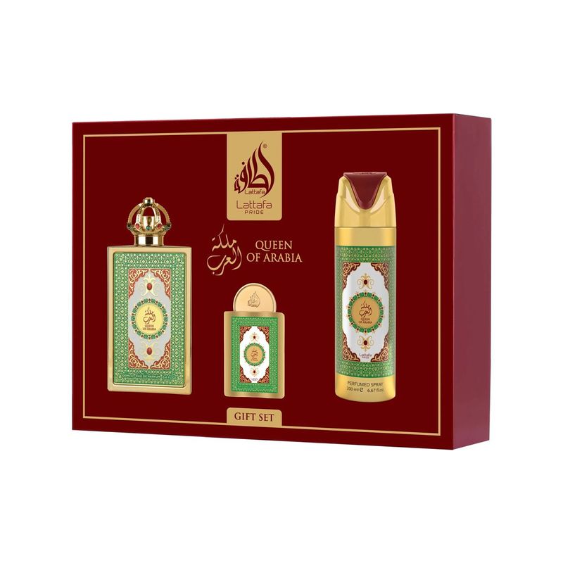 Lattafa Pride Queen Of Arabia Eau de Parfum 100ml + EDP 20ml + Deodorant 200ml Femme