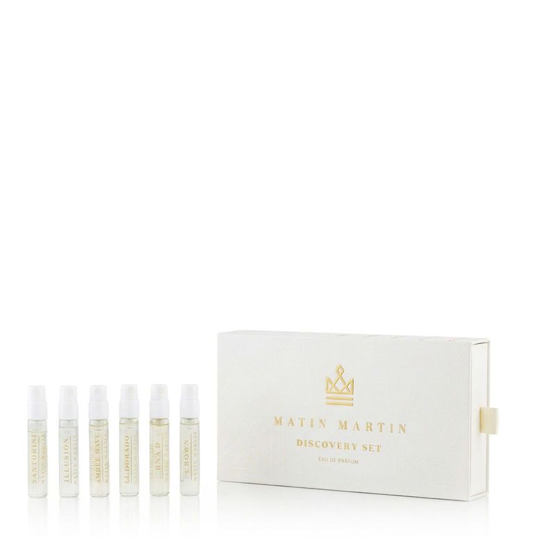 Matin Martin Discovery Set Eau de Parfum 6 x 2 ml Femme : Coffret Découverte de Parfums Élégants et Raffinés