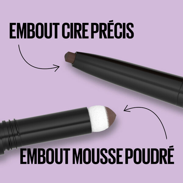 Maybelline Express Brow Satin Duo crayon et poudre à sourcils (02 - Medium Brown)