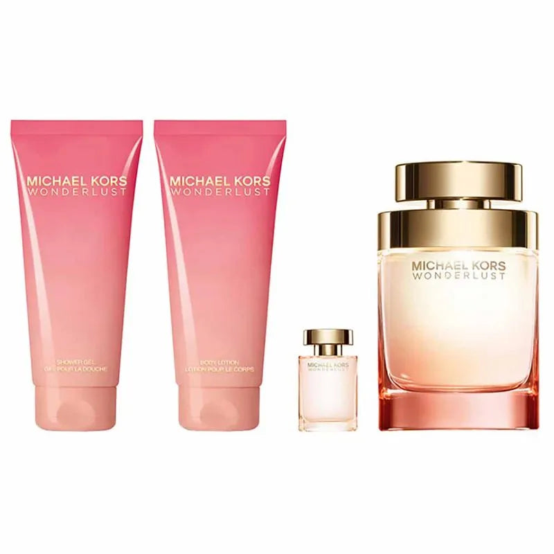 Michael Kors Wonderlust Eau de Parfum 100ml + EDP 4ml + Lait corps 100ml + Gel douche 100ml Femme