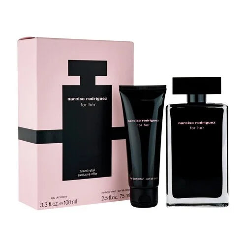 Narciso Rodriguez For Her Eau de Toilette 100 ml + Lait corps 75 ml