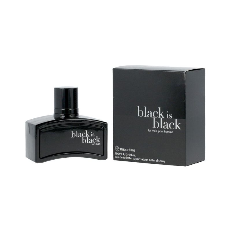 Nuparfums Black Is Black for Men Eau De Toilette 100ml Homme