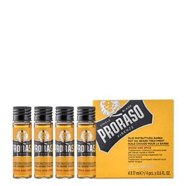 Proraso Wood and Spice Huile de Traitement Barbe 4x17 ml
