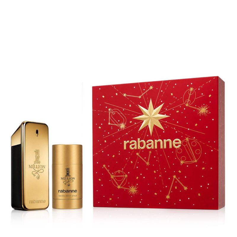 Rabanne 1 Million Eau de Toilette 100 ml + Déodorant Stick 75 ml Homme | Coffret Parfum Homme
