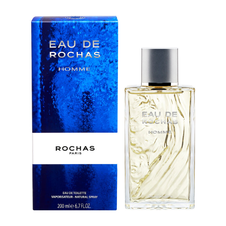 Rochas Eau de Rochas Homme Eau de Toilette 200 ml – Fraîcheur Hespéridée Élégante et Intemporelle