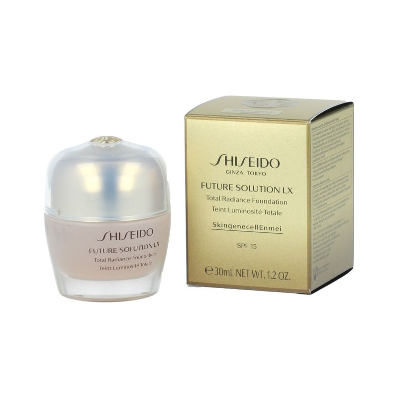 Base de maquillaje Shiseido Future Soultion LX Total Radiance FPS 15 (R03 Rosa) 30 ml