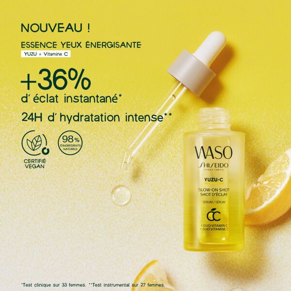 Shiseido Waso Yuzu-C Beauty Glow-On-Shot Sérum visage 28ml