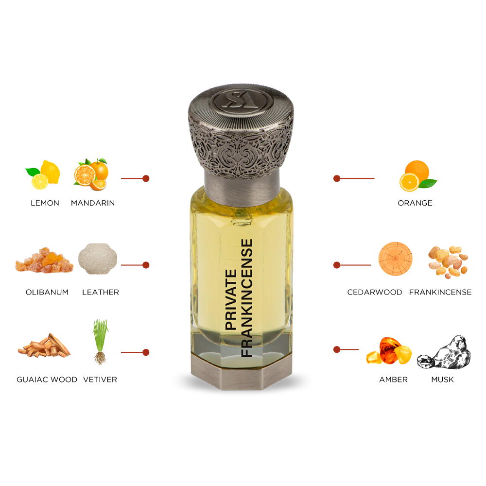 Swiss Arabian Private Frankincense huile parfumée unisexe 12 ml