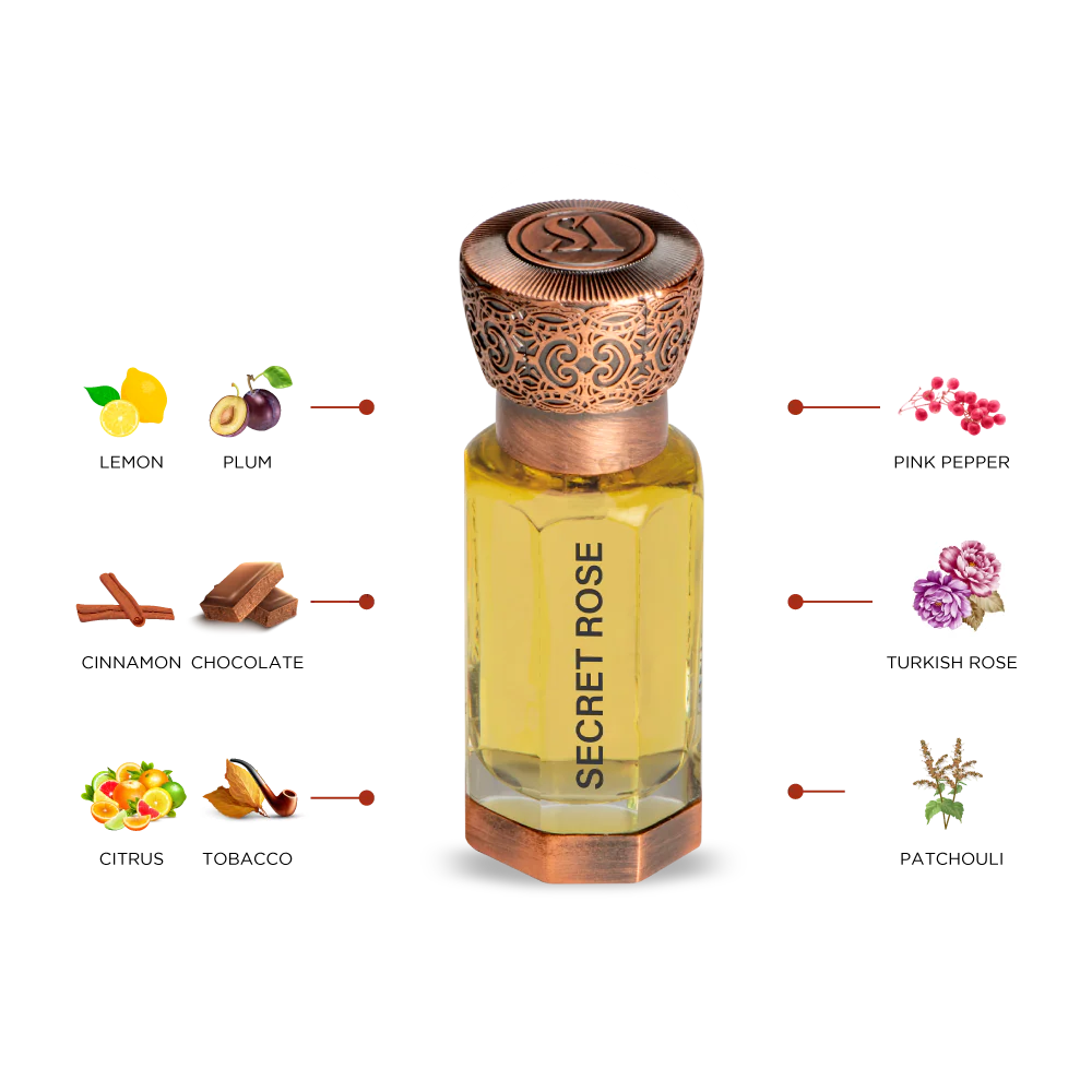 Swiss Arabian Secret Rose huile parfumée unisexe 12 ml