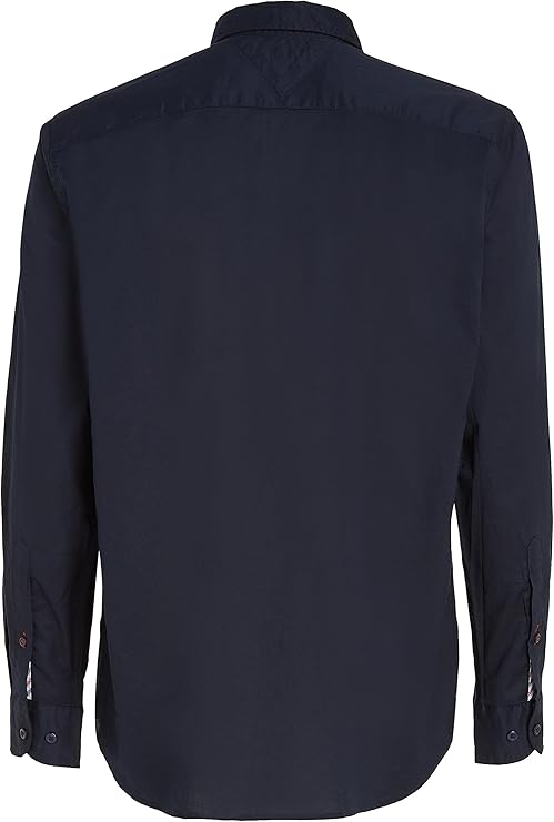 Tommy Hilfiger Core Flex Chemise à manches longues pour homme, bleue (ciel du désert), taille L
