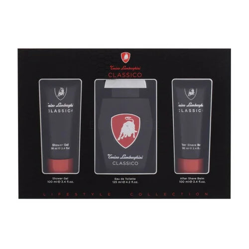 Tonino Lamborghini Classico EDT 125 ml + Baume après-rasage 100 ml + Gel douche 100 ml Homme