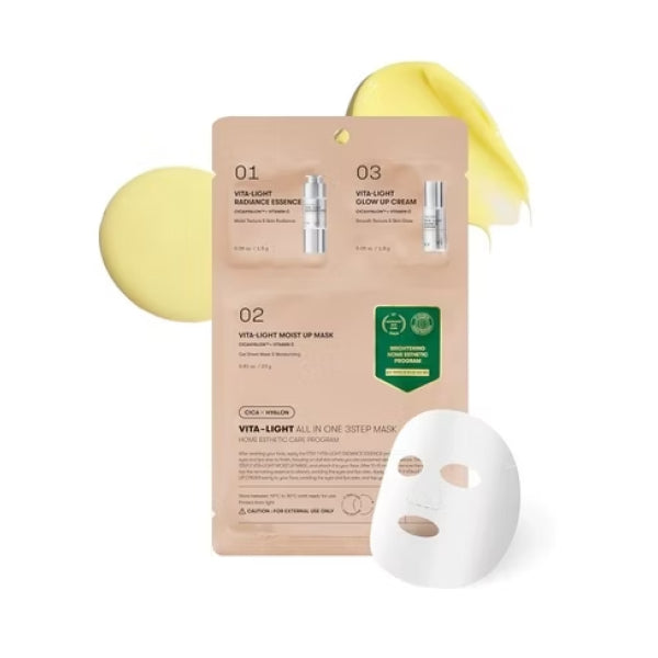 VT Cosmetics Vita-Light All In One 3Step Mask 1,5 g + 1,5 g + 25 g Masque visage