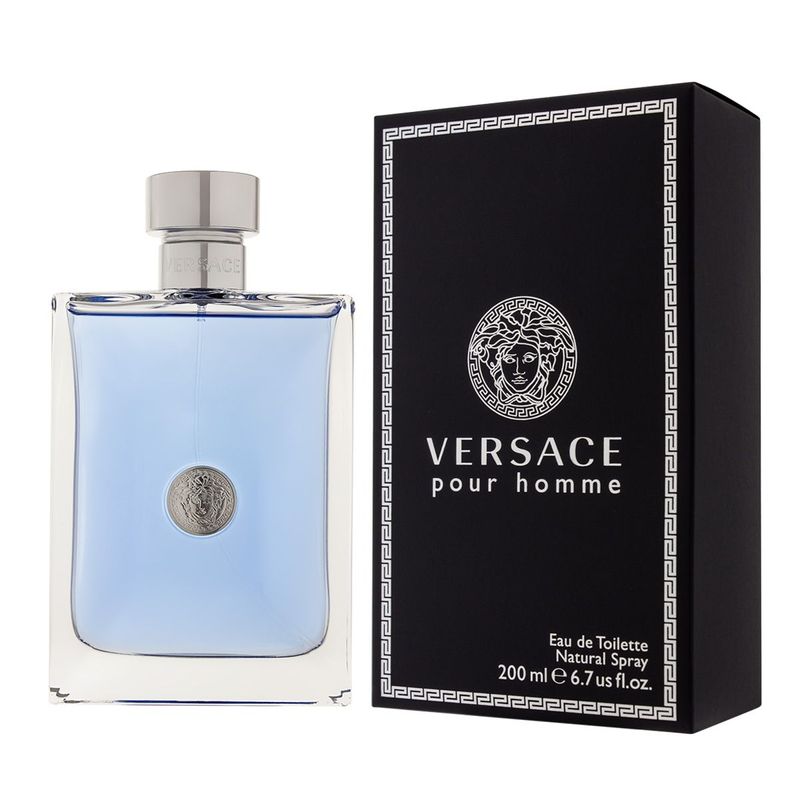 Versace Pour Homme Eau de Toilette 200 ml – Parfum Homme Frais, Élégant et Intemporel