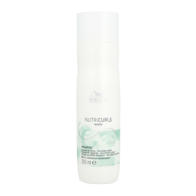 Wella Nutricurls Waves Shampoing cheveux ondulés bouclés 250ml